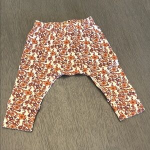 Kate Quinn purple and orange Floral Kids Leggings